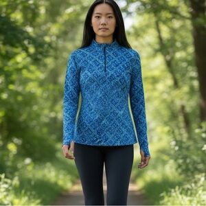 Gottex Golf Shirt Mock Zip Pullover